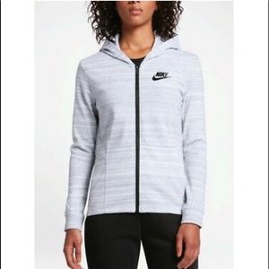 Nike Sportswear AV15 Advanced Knit Jacket in Heathered White Size M